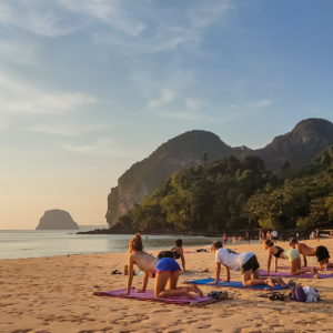 Sunset Yoga with immu happy yogi
