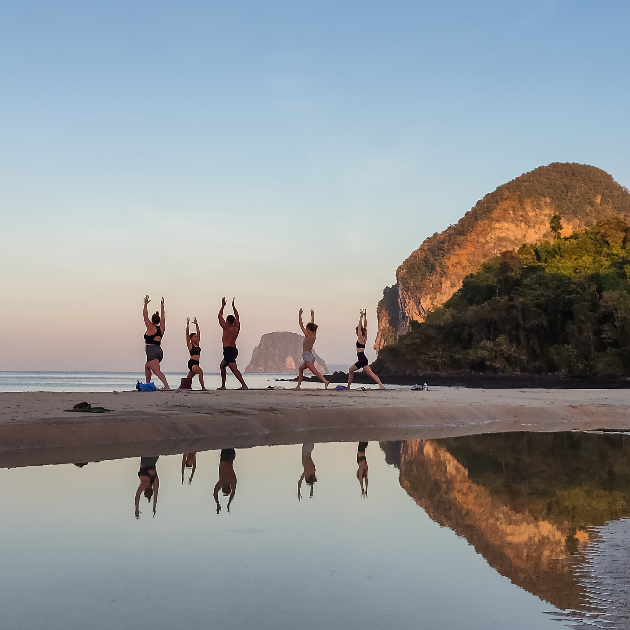 Sunrise Yoga on Mook Island 01 Sunrise Yoga on Mook Island 05