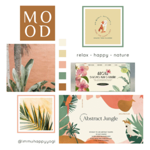 Mood Board สำหรับ Personal Branding ครูโยคะด้วย Canva